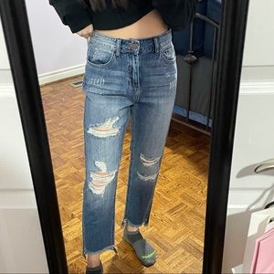 Fashion Nova ripped boyfriend jeans